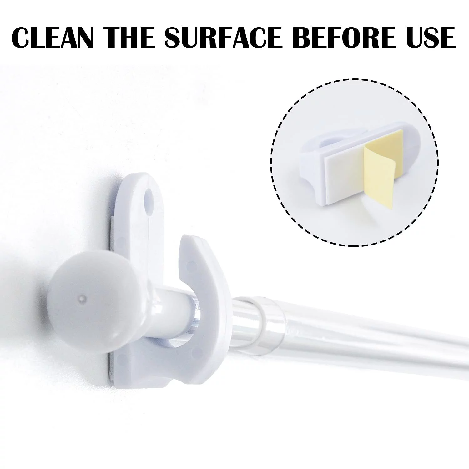 Curtainking Door Curtain Rods No Drill Cafe Curtain Rods for Tier Curtains Multi Use Sash Telescope Adjustable Window Dressing Hardware White 26