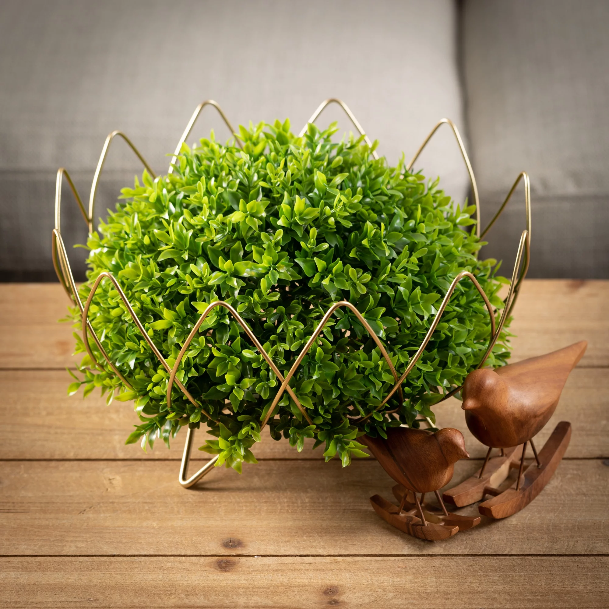 Sullivans Sculpted Gold Wire Footed Metal Bowl Set of 2, 7