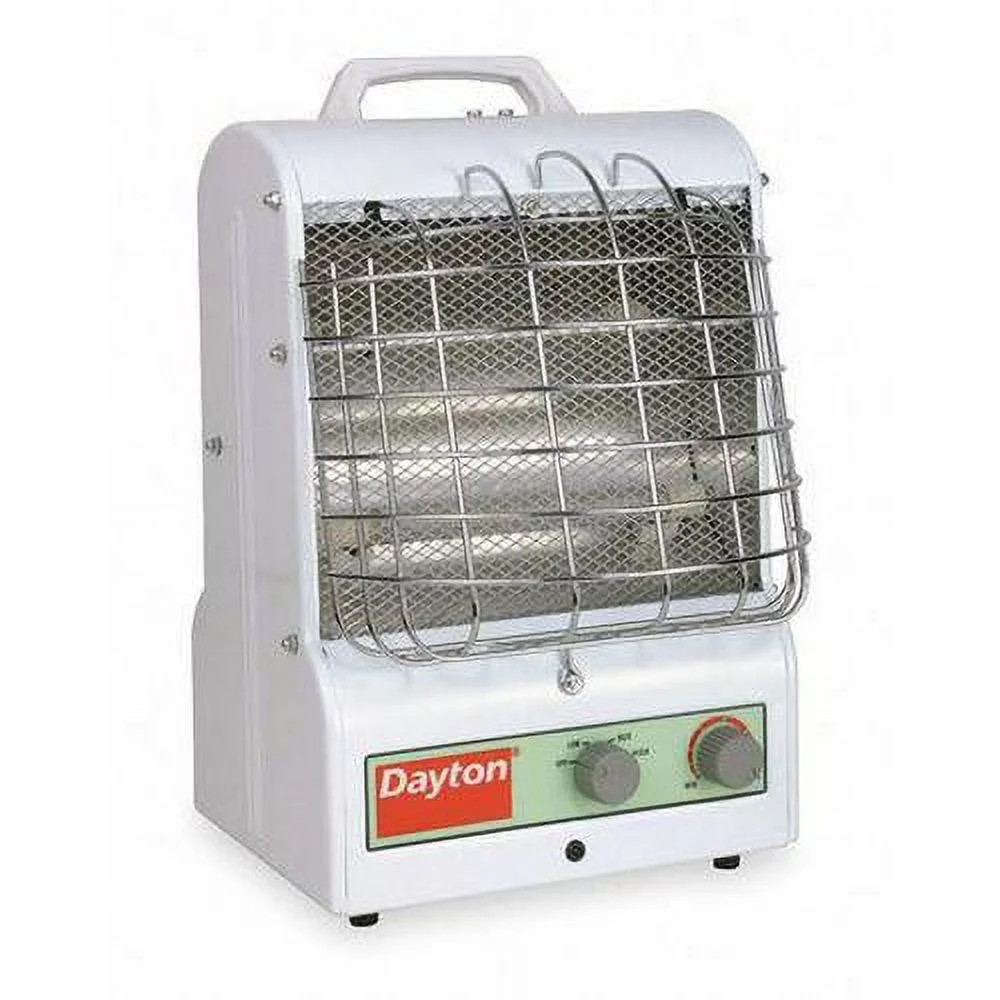 Portable Electric Heater, 15 in L x 11 1/2 in W x 11 in D, 1500W/900W/600W, 120V AC, White