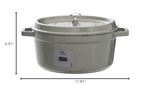 Staub 5.5 Quart Round Cocotte, Basil