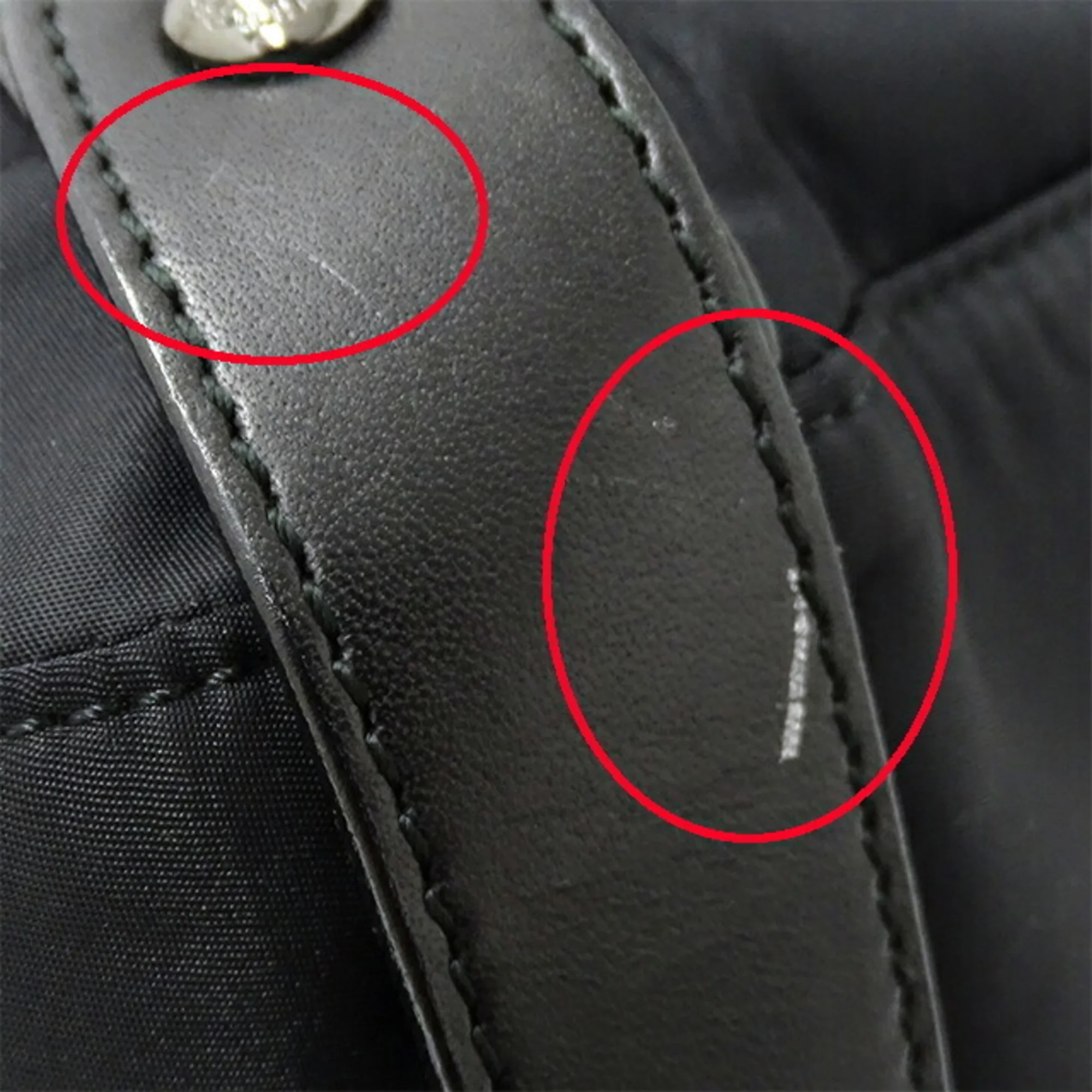 Pre-Owned Burberry blue label BURBERRY BLUE LABEL bag Lady's men handbag nylon leather black Boston (Fair)