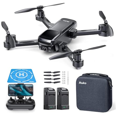 Ruko U11S Drone and H002 Landing Pad, Drones with Camera for Adults 4k, Built-in Remote ID, 120° FOV, GPS Auto Return, 40 Min Flight, 5G Live Transmission, Foldable Mini FPV Quadcopter for Beginners