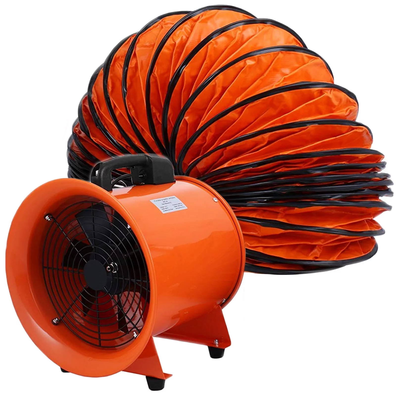 VEVOR Utility Blower 12 inch 0.7 HP 2295 CFM 3300 RPM Portable Ventilator High Velocity Utility Blower Fan New Style Stand Ventilator Fume Extractor with 5m Duct Hose