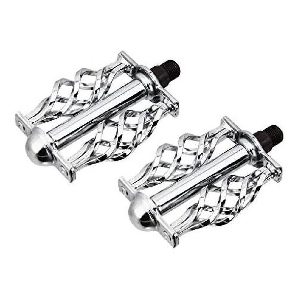 Twisted Pedals W/Cage 9/16" Chrome.