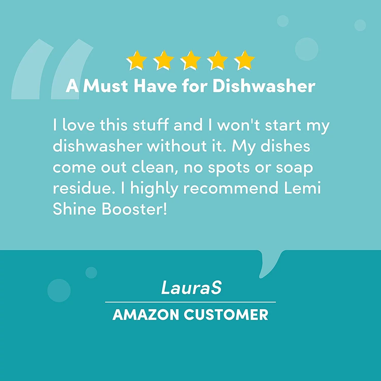 Lemi Shine Booster Dishwasher Detergent Additive 3-Pack 12 oz ea. Eliminates Tough Hard Water Stains on Dishes & Glassware Safe, Natural