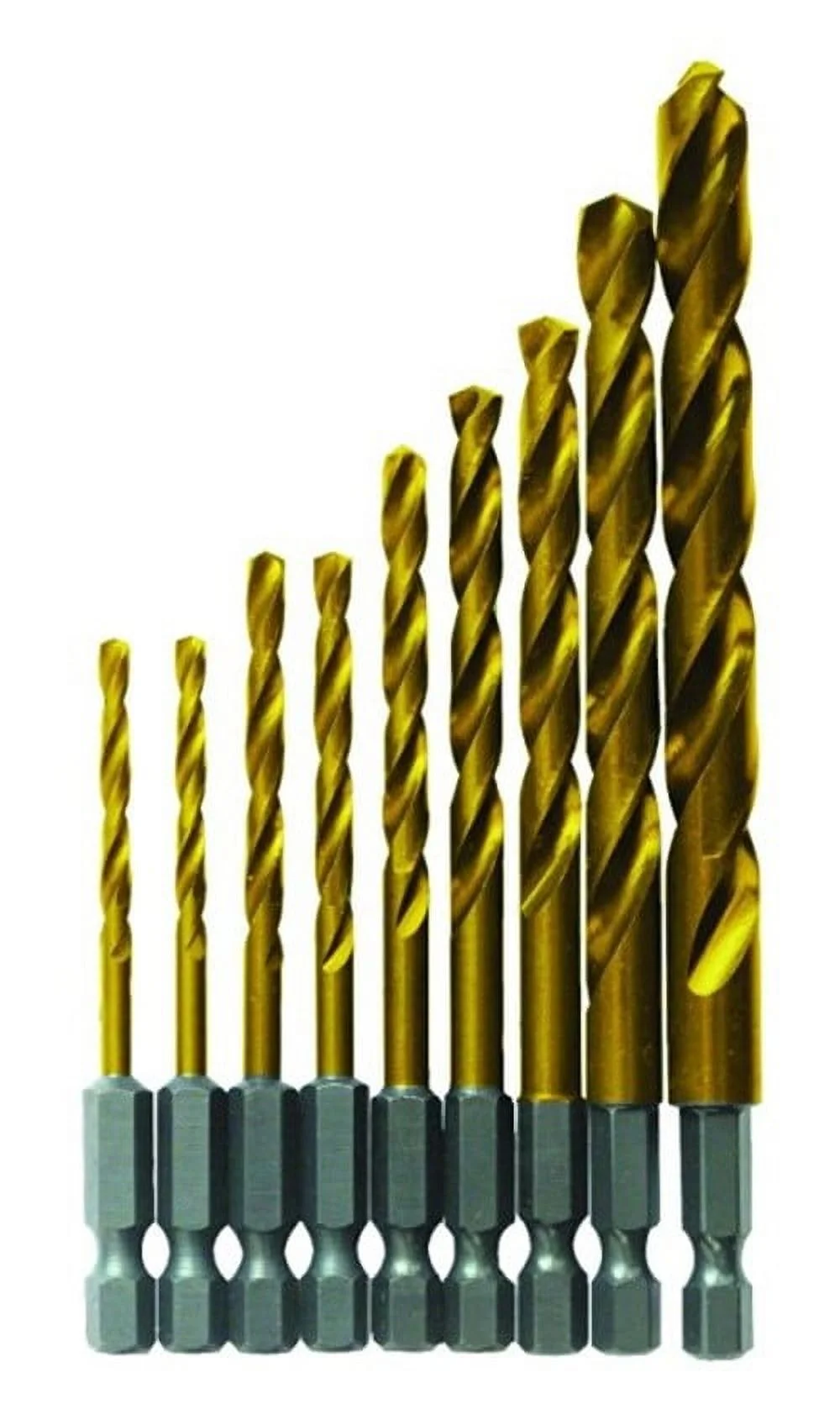 Bosch 9-Piece Impact Tough Titanium Drill Bit Set, TI9IM