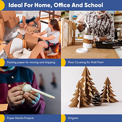 Vanhench Black Wrapping Paper, 17.5