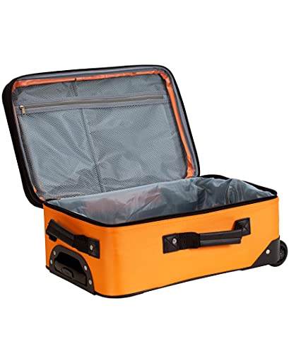 Rockland Fashion Expandable Softside Upright Luggage Set, Charcoal, 2-Piece (14/19)