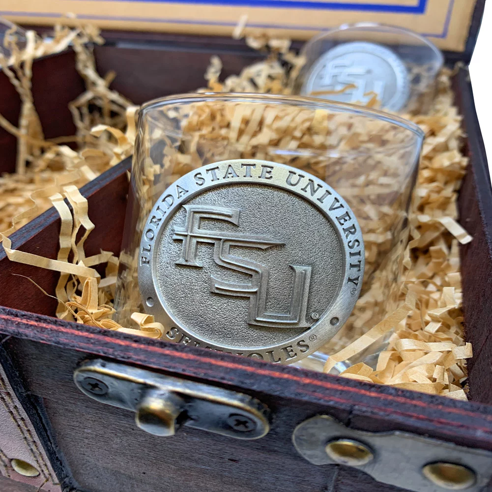 Louisiana at Lafayette Capitol Decanter Chest Set