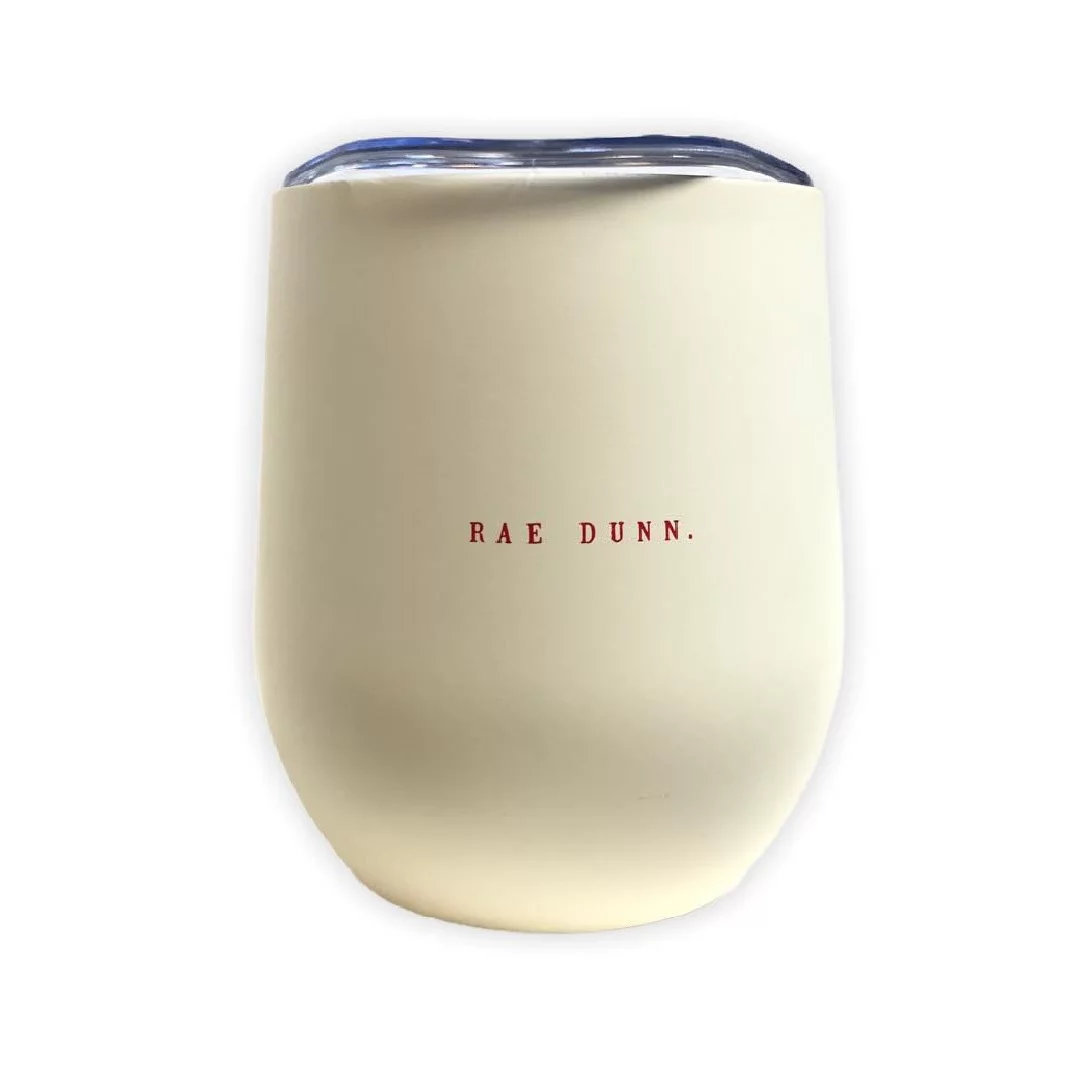 Rae Dunn By Magenta White MERRY CHRISTMAS Red LL Insulated Stainless Steel Tumbler 12 Ounce