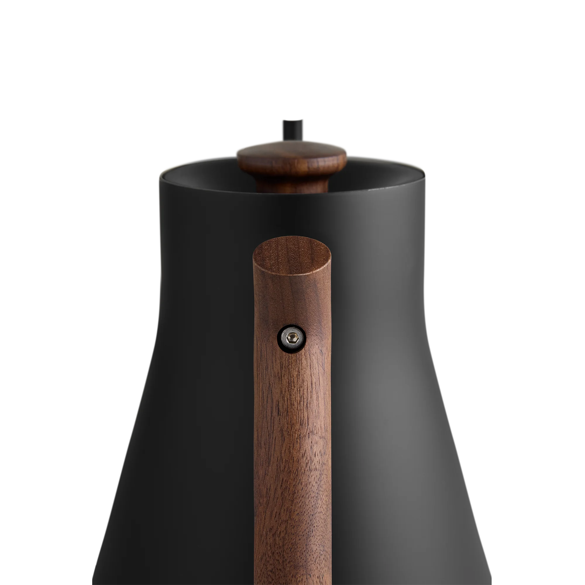 Fellow Stagg EKG 0.9L 120V Electric Pour Over Kettle, Matte Black with Walnut Handle