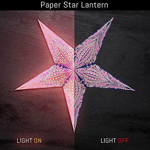 GalaxyArts - Queen (Blue Pink, Medium) - Paper Star Lantern