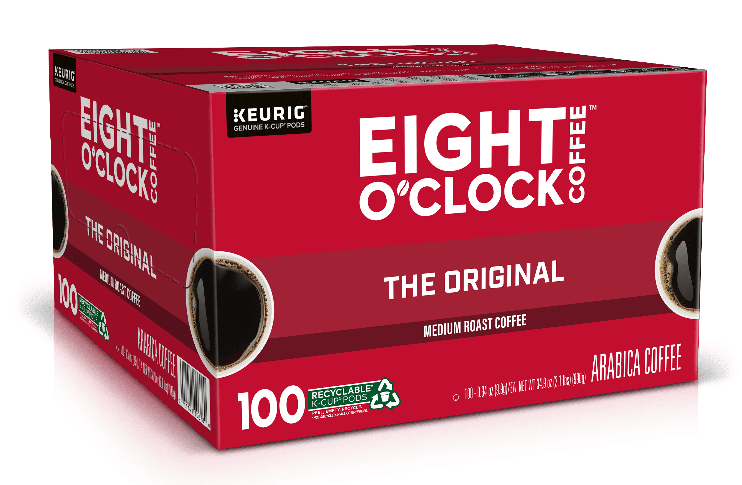 Eight O'Clock The Original Medium Roast K-Cup Coffee Pods, 100 Ct.