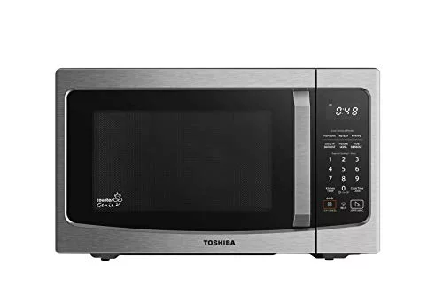 Toshiba ML-EM34P(SS) Smart Countertop Microwave Oven Works with Alexa, Humidity Sensor and Sound On/Off Function, 1100W, 1.3 Cu.ft, Stainless Steel