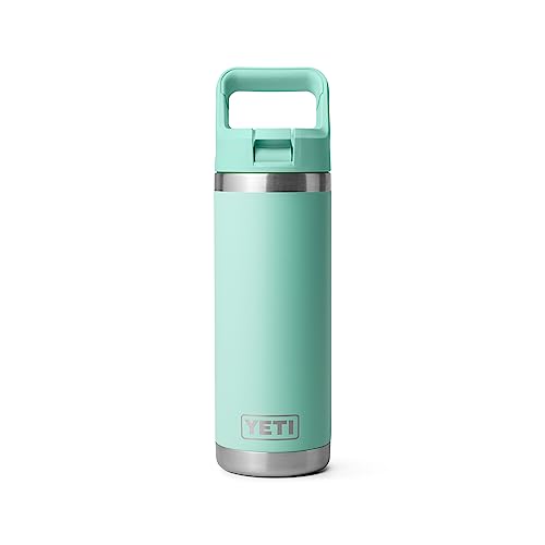 YETI Rambler 18 oz Bottle, Vacuum Insulated, Stainless Steel with Straw Cap, Beekeeper