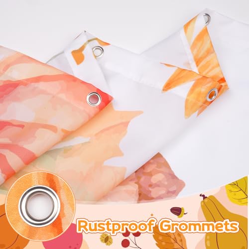 4Pcs Christmas Shower Curtain Set - Merry Christmas Bathroom Set Holiday Shower Curtain with Non-Slip Rugs, Toilet Lid Cover and Bath Mat