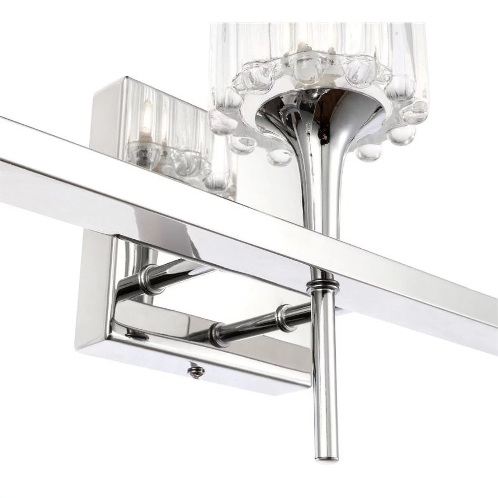 Woodbridge Lighting Regent Park 3Lt Glass Bath Light in Chrome/Petite Swizzle