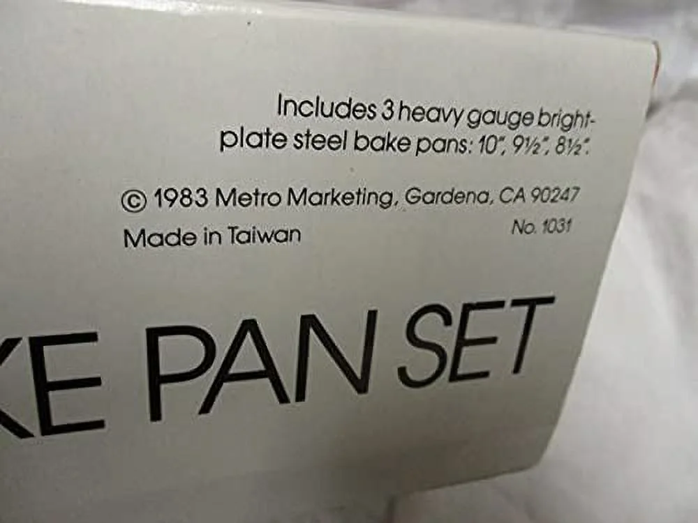 Metro 6-Piece Springform Bake Pan Set New Old Stock