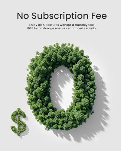 Wired Doorbell Camera with Chime, No Monthly Fee, 2K Video Doorbell with Dual Cam, 2.4/5GHz WiFi-6, Built-in 8Gb Storage, Package/Human/Motion Detection, Two-way Talk, Color Night Vision, DB322