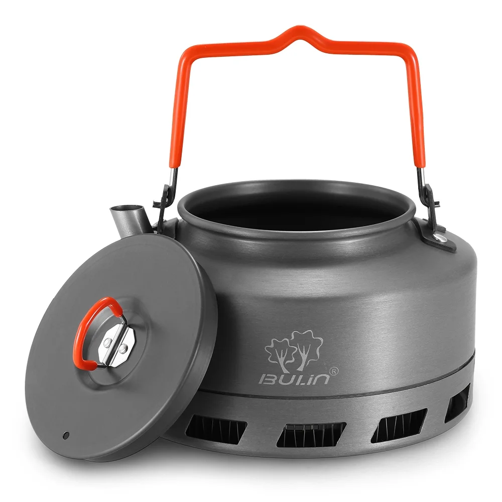 BULIN Kettle,Aluminum Alloy Tea KettlePicnic 1.1l Portable Kettle Coffee Pot Indoor Aluminum AlloyPicnic Kettle EryueCoffee Huiop