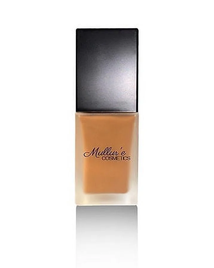 Mullur’e Cosmetics Foundation (Espresso) Medium to Full Coverage Long-lasting Coverage Pore Minimizing Oil Control Hydrating