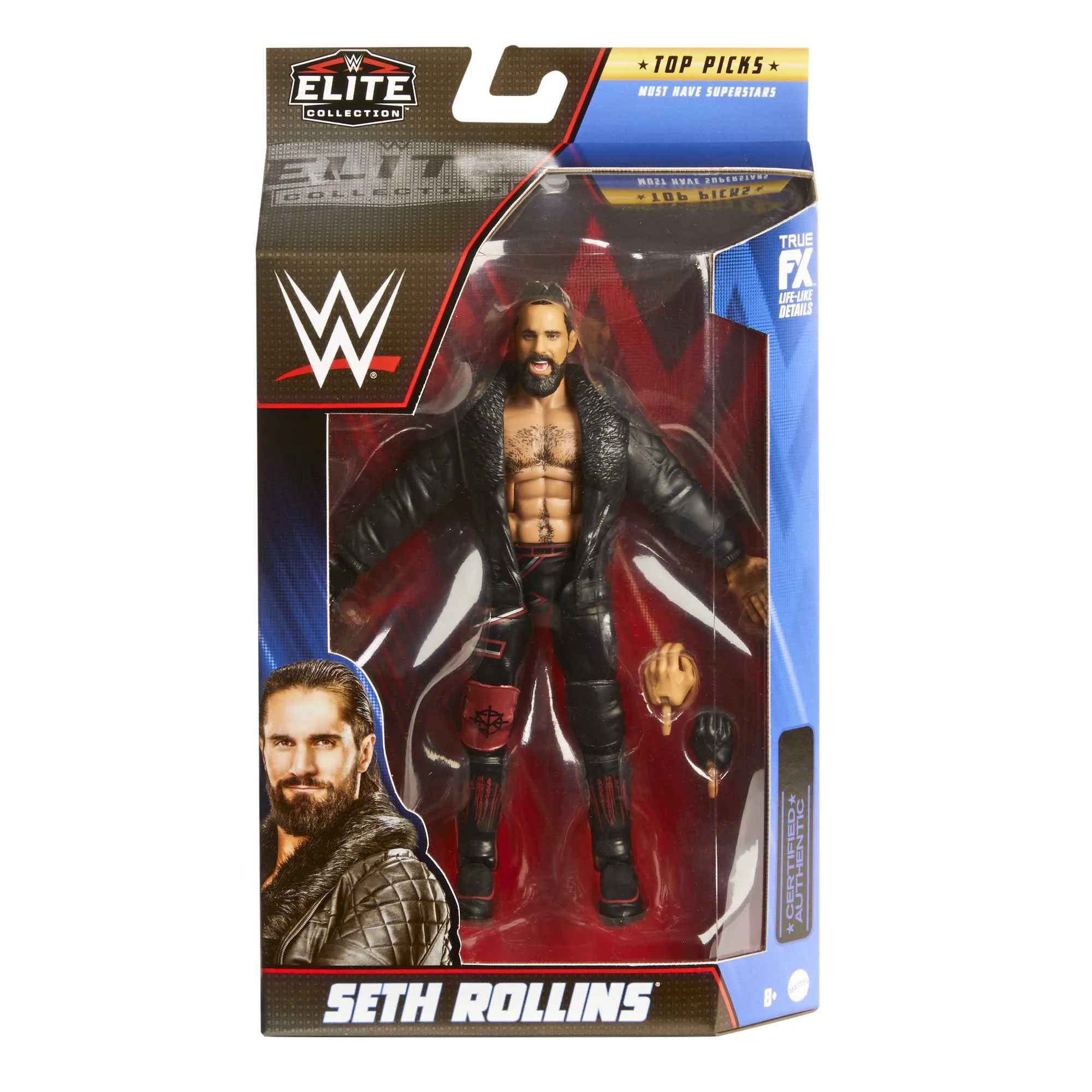 WWE Action Figures, Top Picks Elite Seth Rollins Figure, WWE Toys