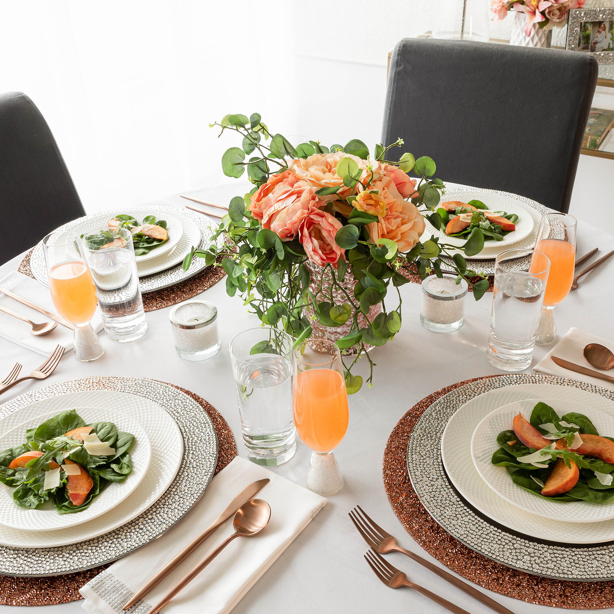 Sparkles Home Rhinestone Stemless Crystal-Filled Champagne Flute - Set of 6