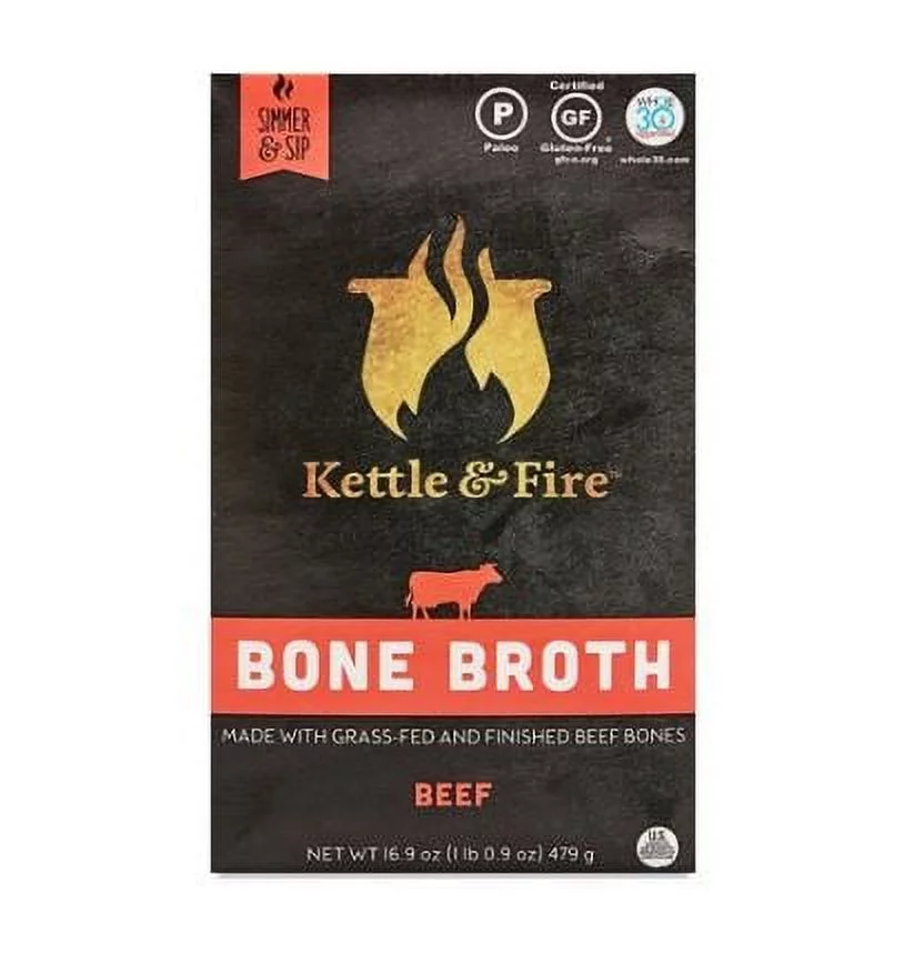 Kettle & Fire Bone Broth Beef 16.2 fl oz Pack of 2