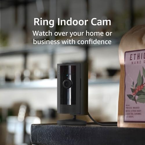 Ring Indoor Cam (newest model) — Home or business security in 1080p HD video, White