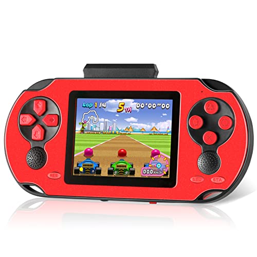 16 Bit Handheld Game for Kids Adults, 3.0'' Large Screen Preloaded 230 HD Classic Retro Video Games with USB Rechargeable Battery & 3 Game Cartridges for Birthday Gift for Kids 4-12 (Blue)