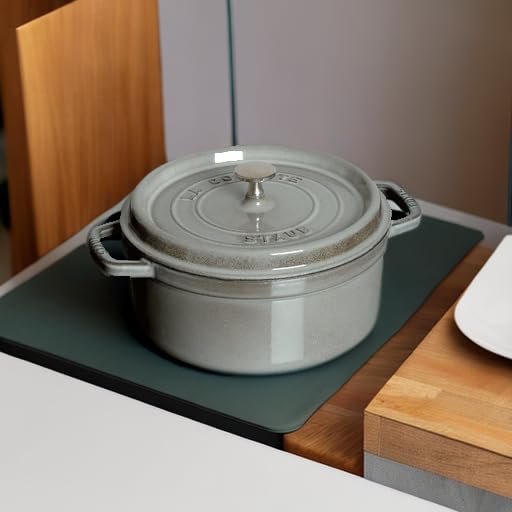 Staub 5.5 Quart Round Cocotte, Basil