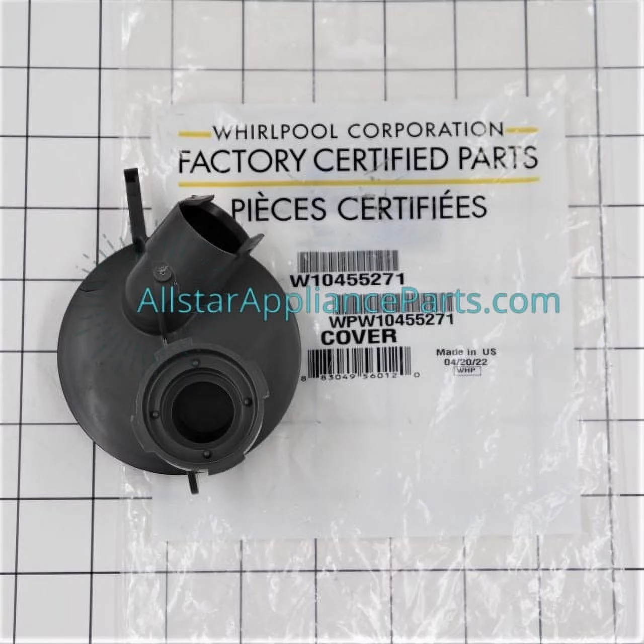 Whirlpool Dishwasher Pump Housing WPW10455271