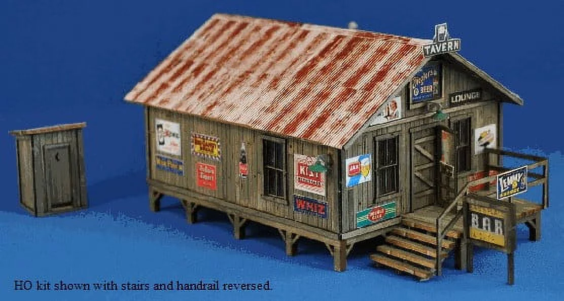 HO Sam's Roadhouse & Outhouse Kit