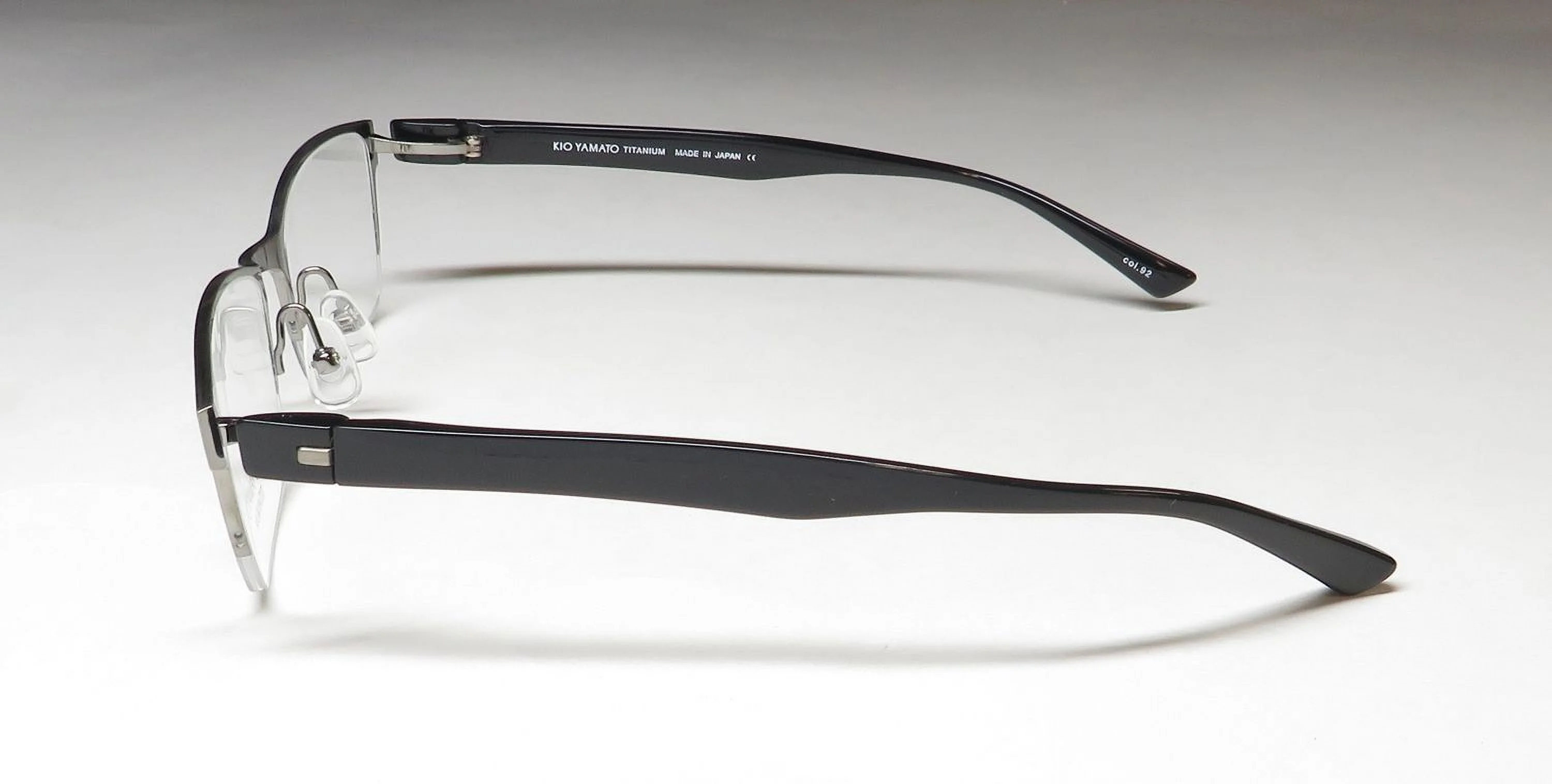 KIO YAMATO KT-350 TITANIUM HALF-RIMLESS JAPENESE DESIGNER EYEGLASS FRAME/GLASSES