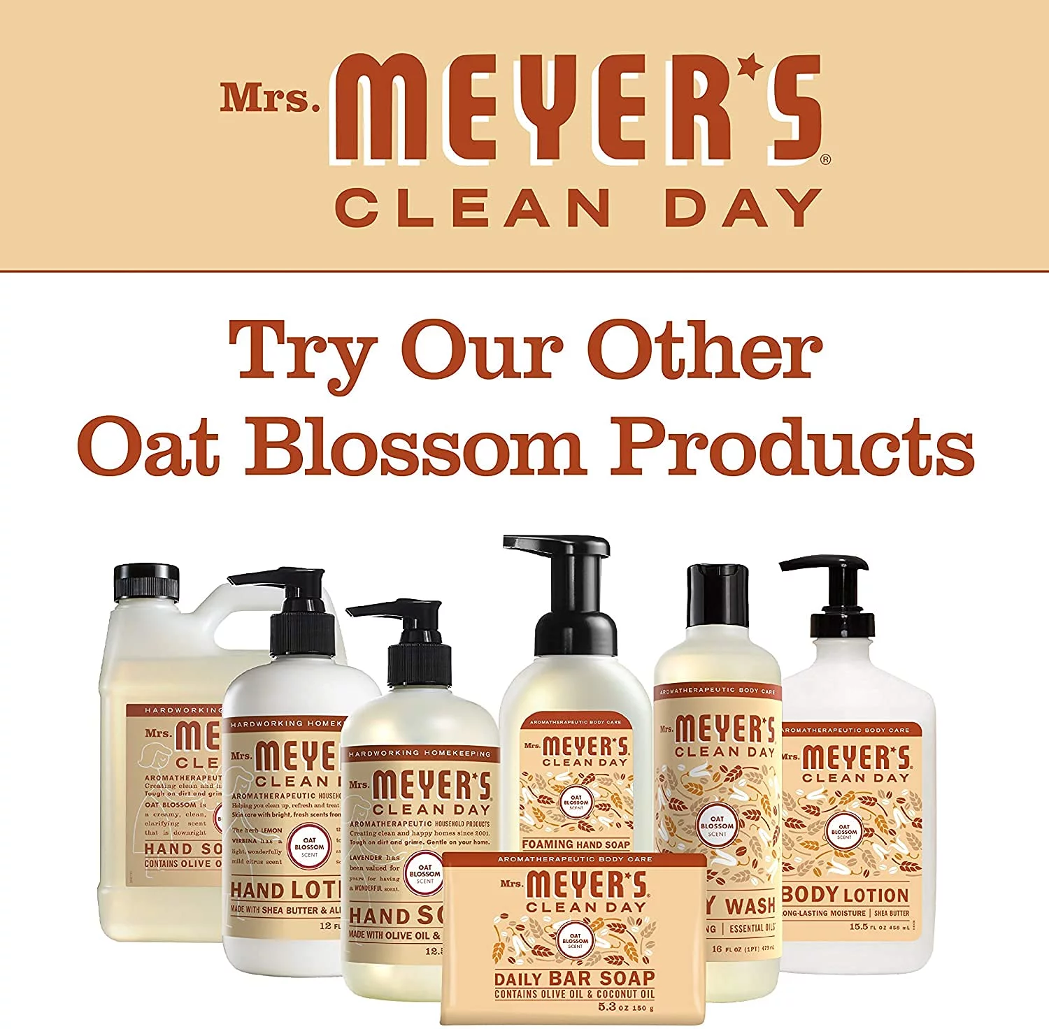 Moisturizing Liquid Hand Soap Soothing Clean, Made with Essential Oils, Cruelty Free Cleanser that Washes Away Dirt, Oat Blossom Scented, 12.5 FL OZ Bottle, 6 Bottles