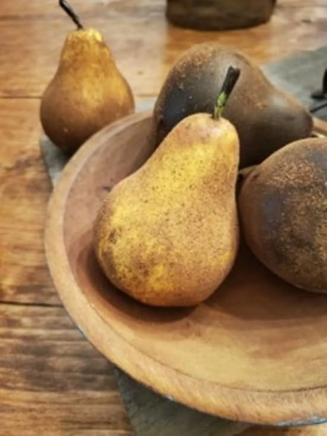 Country Faux Pears Lot Of Six