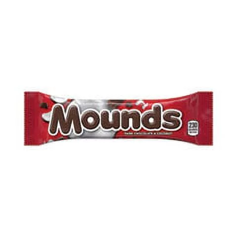 Mounds Candy Bar, Coconut & Dark Chocolate 1.75 Oz, 36 Count