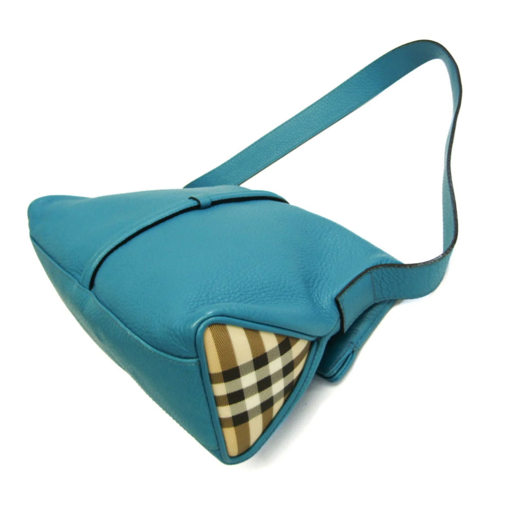 Pre-Owned Burberry Women's Leather Shoulder Bag Beige,Black,Blue,Brown (Good)