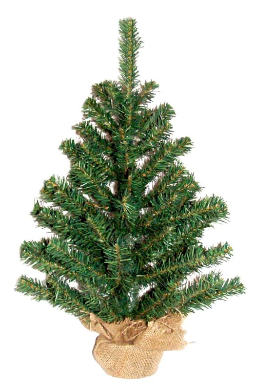Rocky Mountain Goods Tabletop Small Christmas Tree 12” - Unlit Christmas Tree with Burlap Weighted Base - Great for Christmas Table Center Piece - Beautiful Miniature Pine Tree (1)