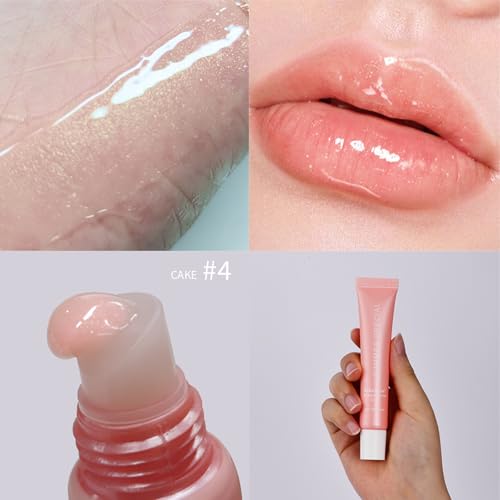 URQT 4PCS Summer Special Lip Butter Balm, Hydrating, Nourishing & Softening Lip Care with Natural Oils & Fruit Extracts, Long-Lasting Moisture, Non-Sticky Shine, Soften Dry Lips Lip Care (4PCS, 4)