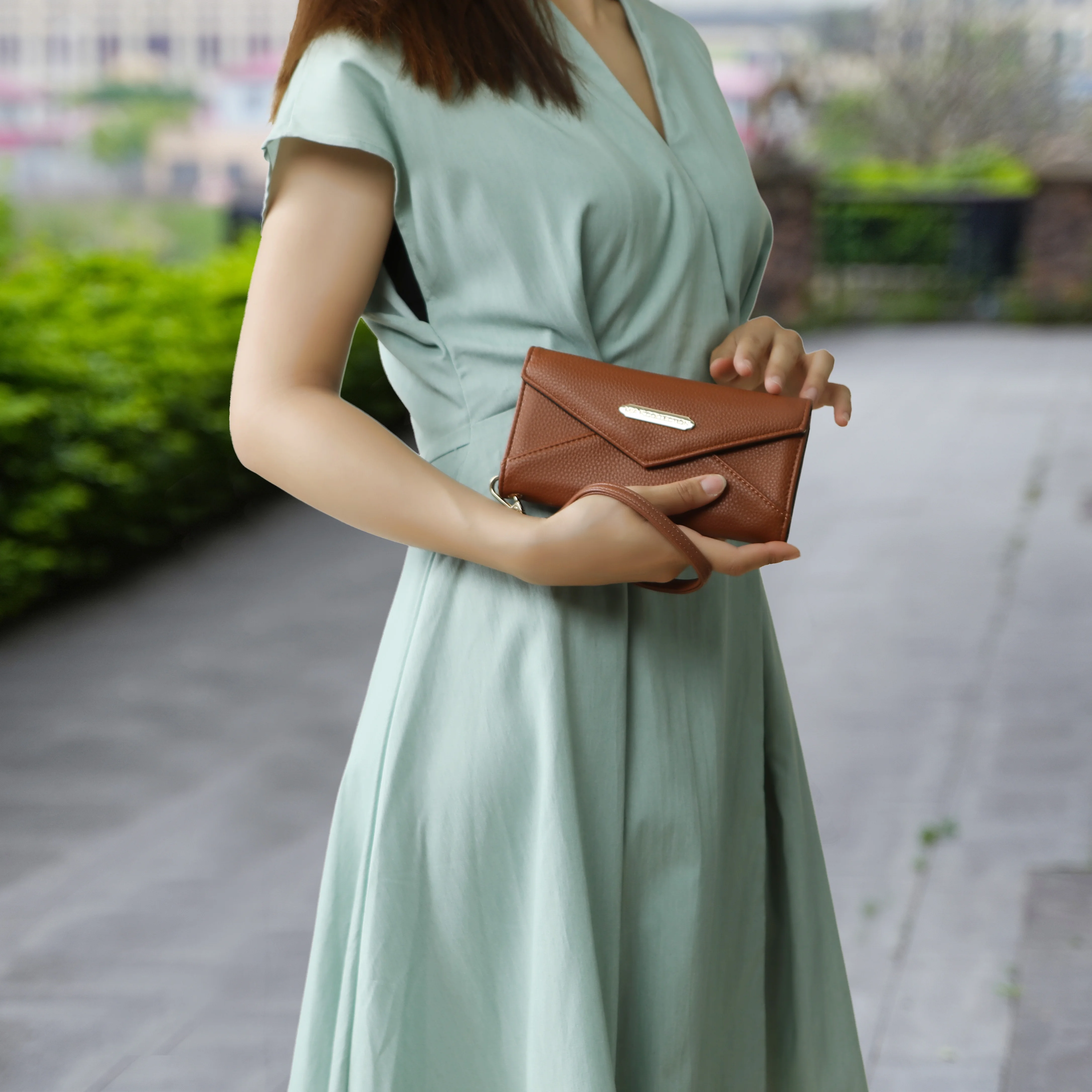 MKF Collection Hadley Vegan Leather Women's Satchel & Wristlet Wallet, Stylish Top-handle Purse Handbag 2 pcs by Mia K - Black