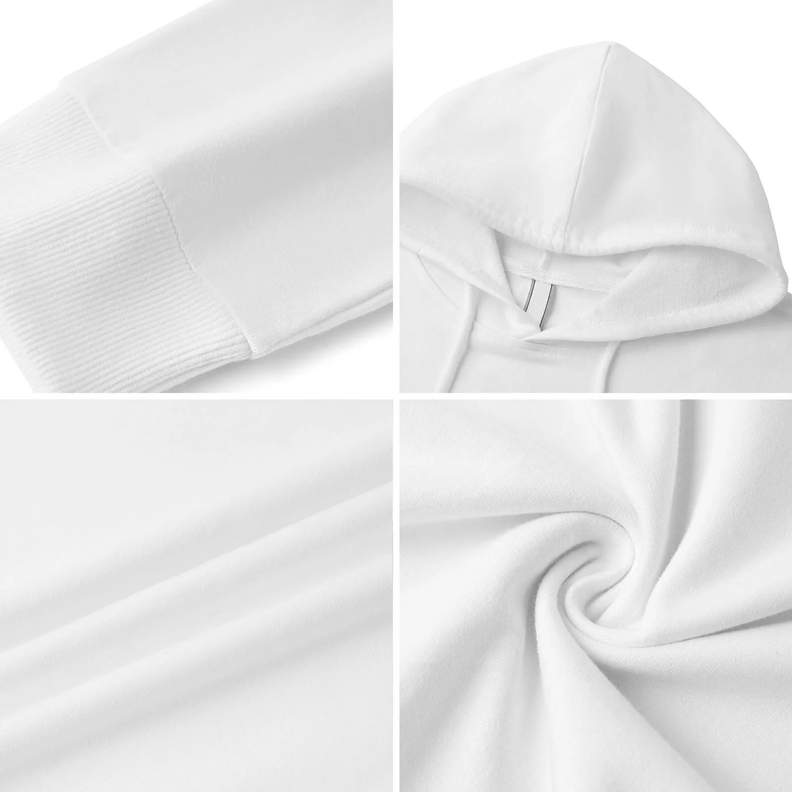 FLORID Men's Rick and Morty Hoodie Bear with Glasses and Stay Cool White