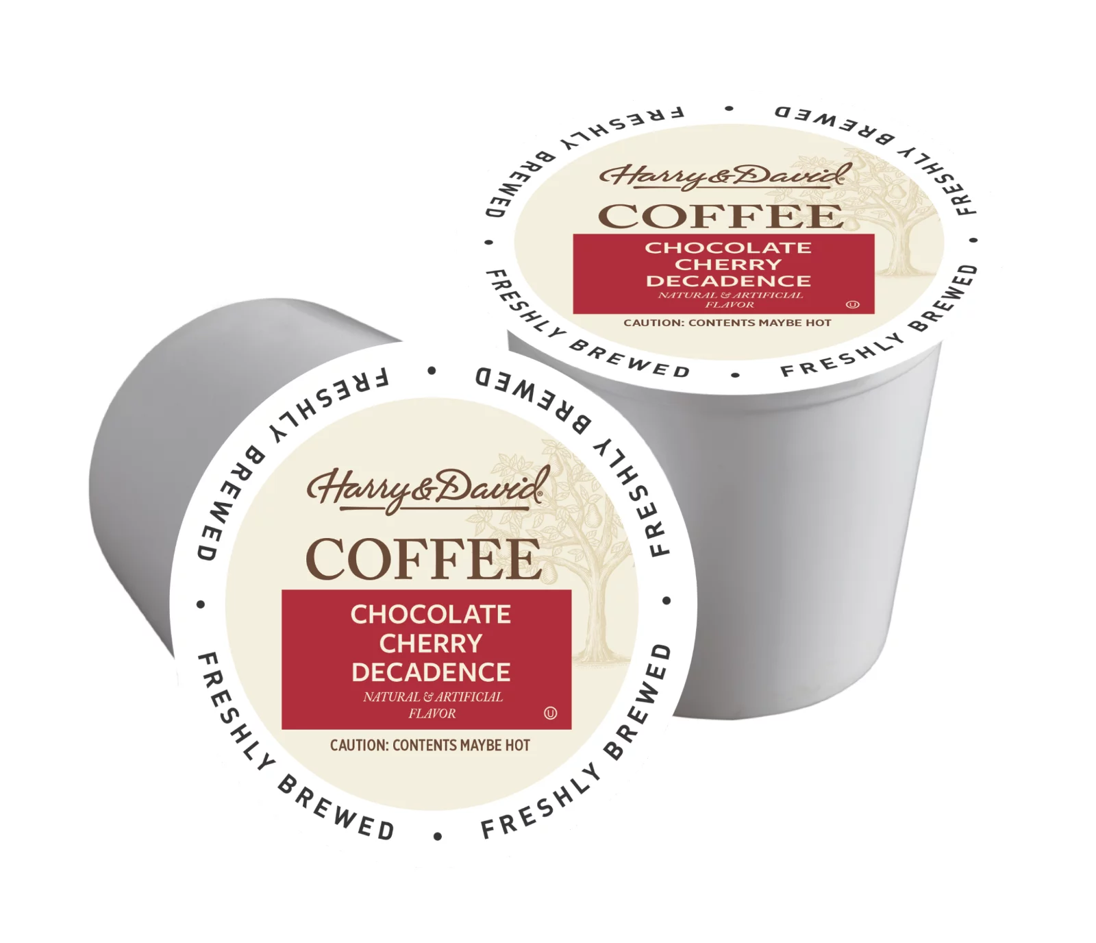 Harry & David Coffee Combo, Dark Roast-Chocolate Cherry Decadence 2/18 ct boxes