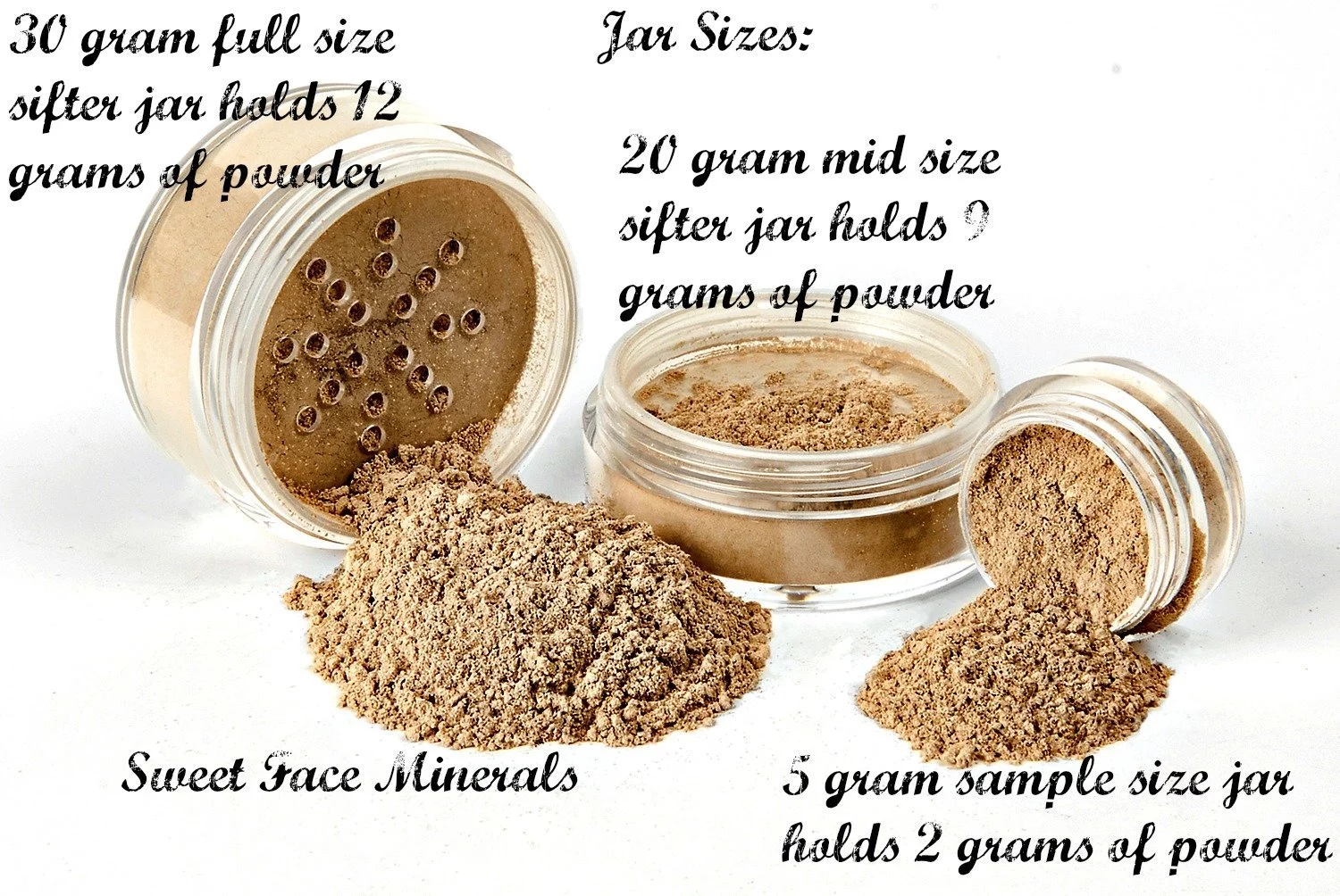 XXL KIT with CASE (BEIGE) Mineral Makeup Set Bare Face Matte Powder Foundation