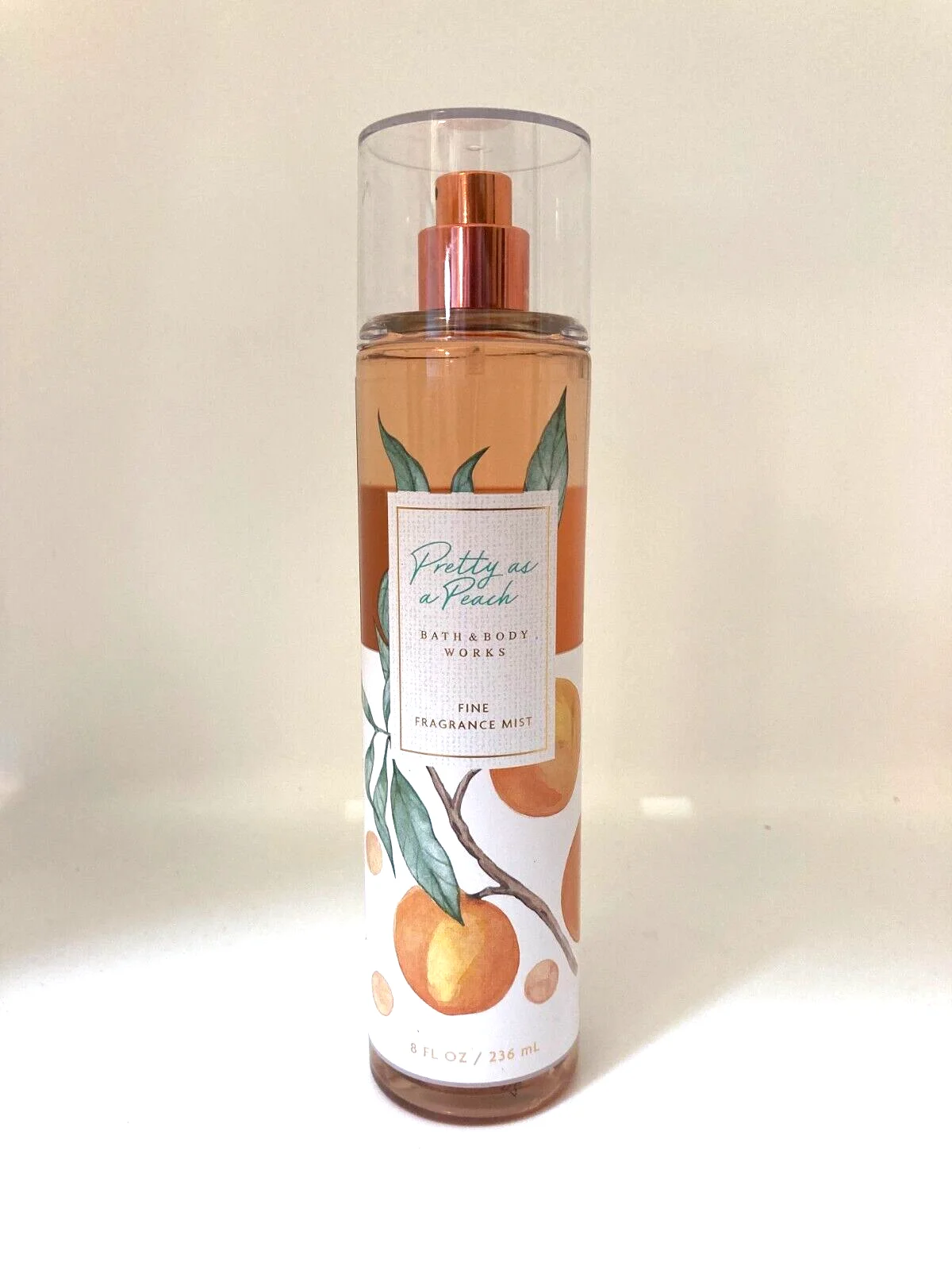 Bath & Body Works Pretty As a Peach Fine Fragrance Mist Spray Splash  8 oz.