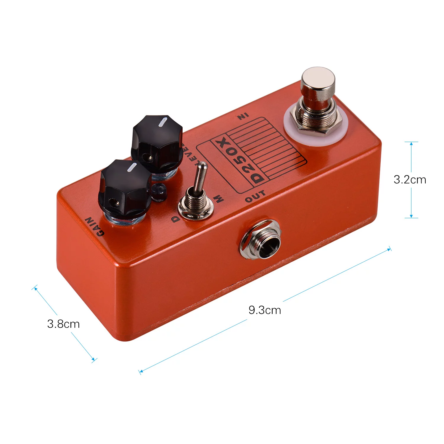 MOSKYAudio D250X Electric Guitar Overdrive Preamp Effect Pedal - Take Your Guitar Playing to the Next Level!