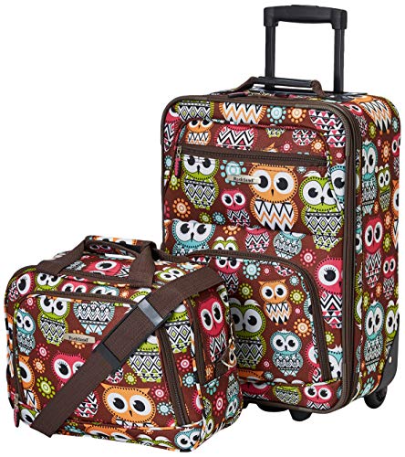 Rockland Fashion Expandable Softside Upright Luggage Set, Charcoal, 2-Piece (14/19)