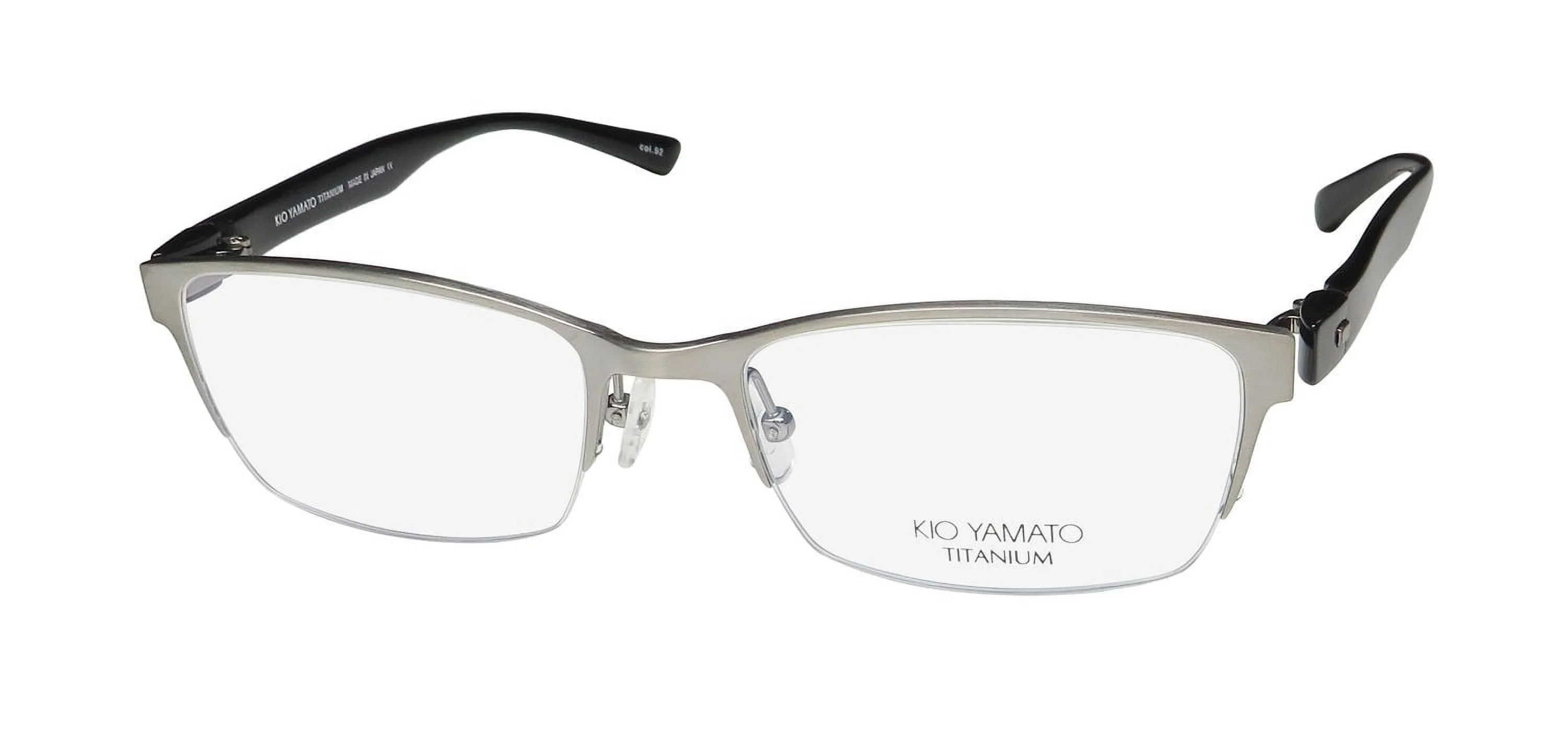KIO YAMATO KT-350 TITANIUM HALF-RIMLESS JAPENESE DESIGNER EYEGLASS FRAME/GLASSES
