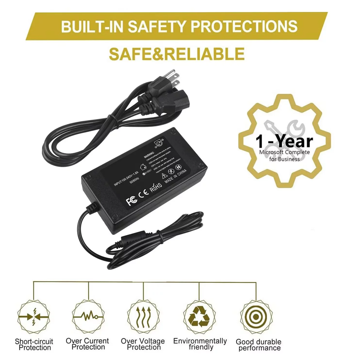 CJP-Geek AC/DC Adapter for Tyco Electronics 2400LM ET2400LM Elo Touchmonitor Power 4-Pin