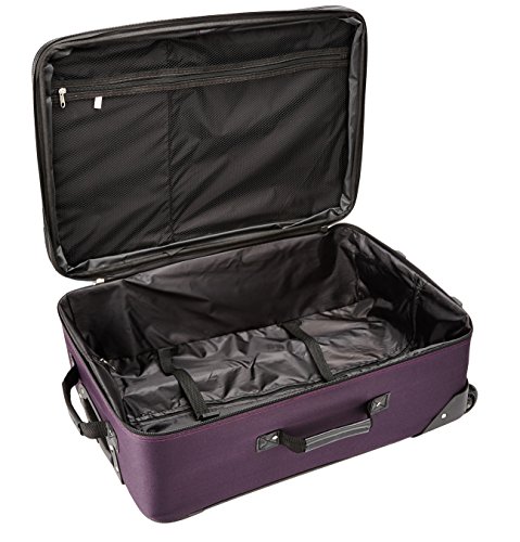 Rockland Fashion Expandable Softside Upright Luggage Set, Charcoal, 2-Piece (14/19)
